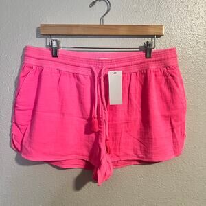 NWT Vineyard Vines Double Gauze Pull On Short Malibu Pink Size Large